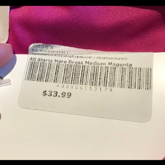 Magenta Mini Dress Sz 8 - 10 Medium NWT
w/White Cotton Ball Tassels - Picture 13 of 16